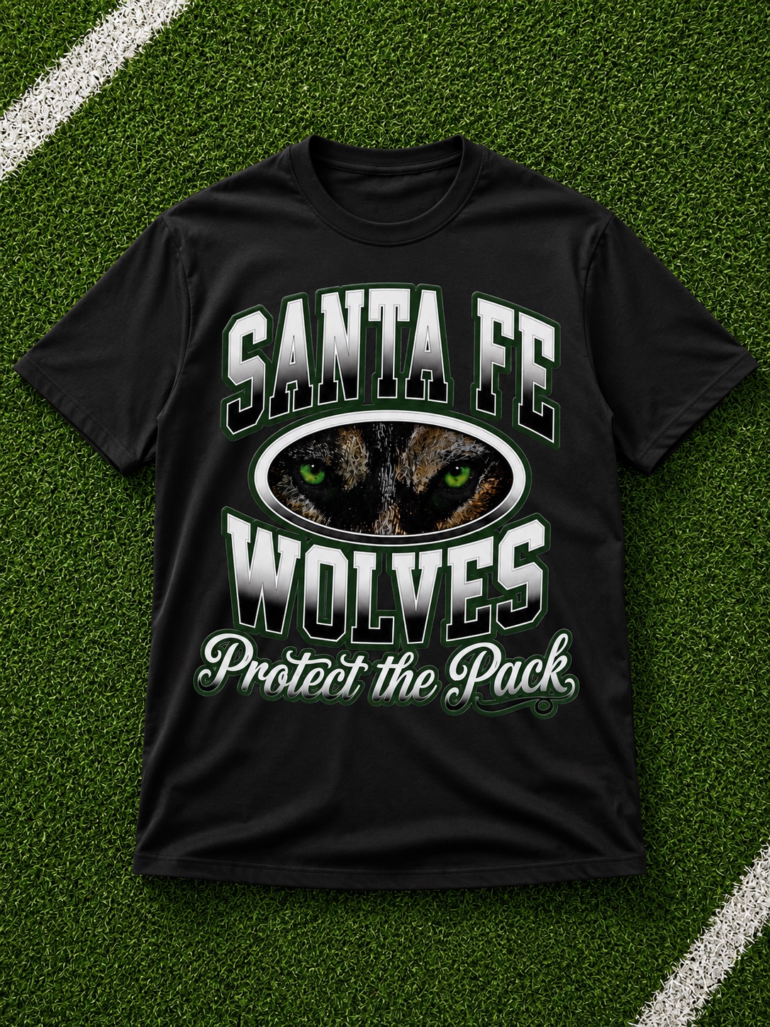 Santa Fe Wolves Black Tee